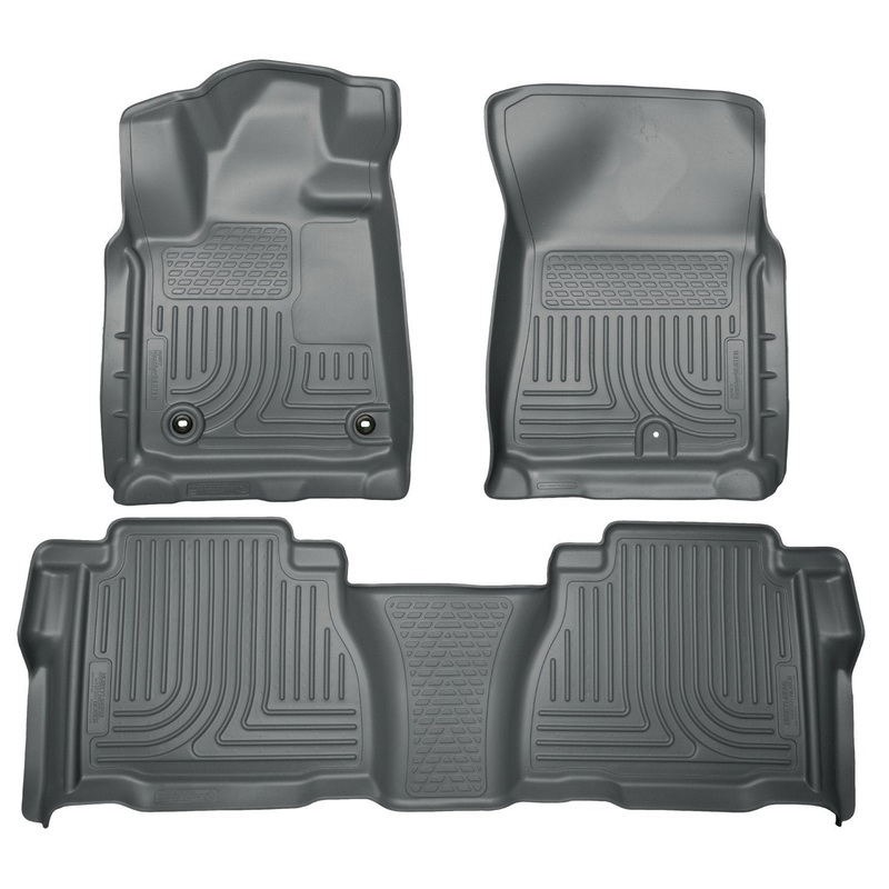 2012-2013 Toyota Tundra Weatherbeater Grey Front & 2nd Seat Floor Liners by Husky Liners (99592)
