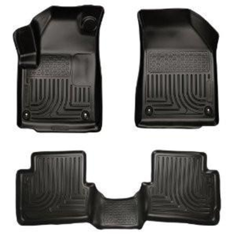2013 Dodge Dart WeatherBeater Black Front & 2nd Seat Floor Liners by Husky Liners (99021)
