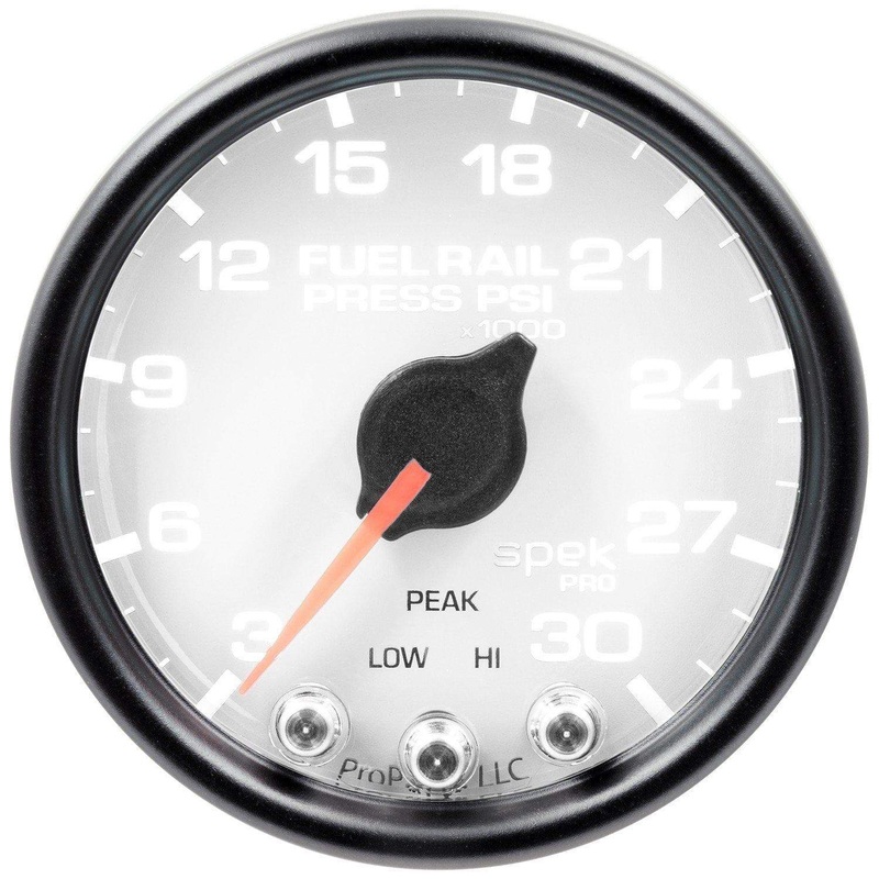 Autometer Spek-Pro 2 & 1/16" Rail Press Gauge 30KPSI