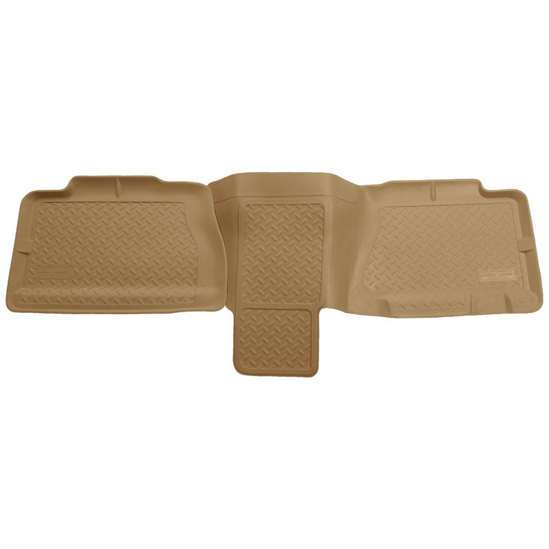 2001-2006 Chevy Suburban/Yukon XL/Denali XL Classic Style 2nd Row Tan Floor Liners by Husky Liners (62753)