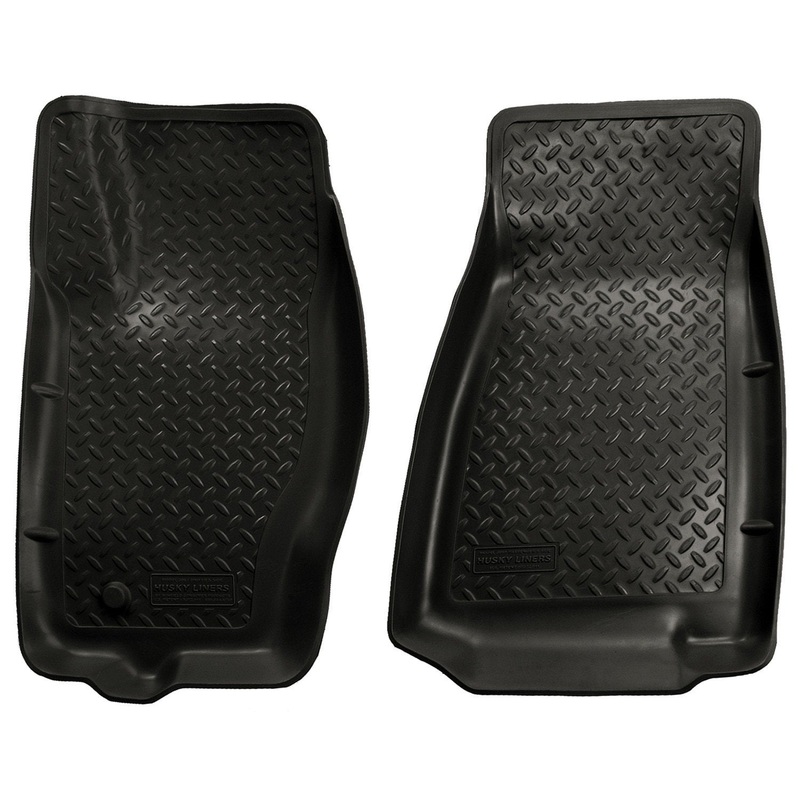 2005-2010 Jeep Grand Cherokee/Commander Classic Style Black Floor Liners by Husky Liners (30611)