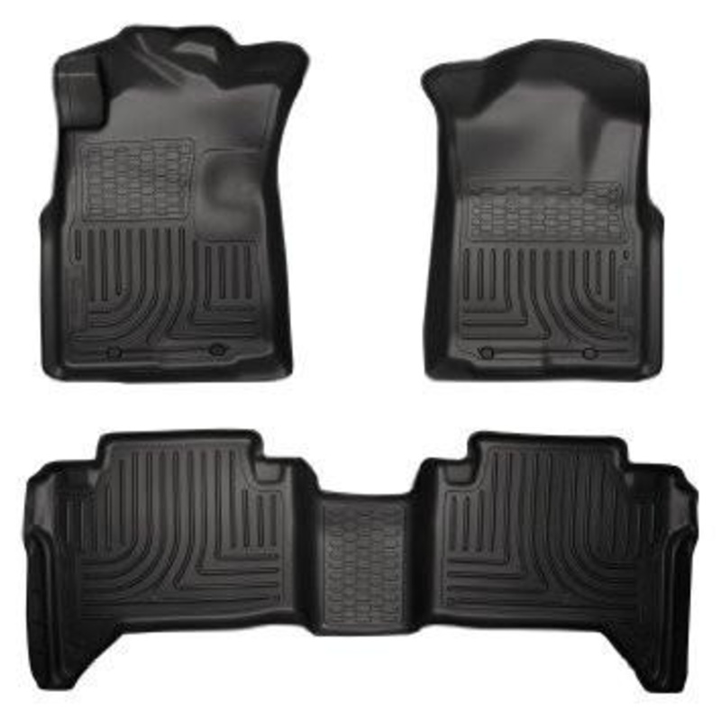 2005-2013 Toyota Tacoma WeatherBeater Combo Black Floor Liners by Husky Liners (98951)