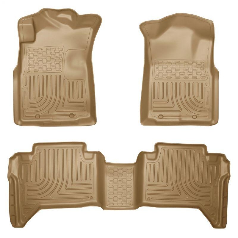 2005-2013 Toyota Tacoma WeatherBeater Combo Black Floor Liners by Husky Liners (98953)