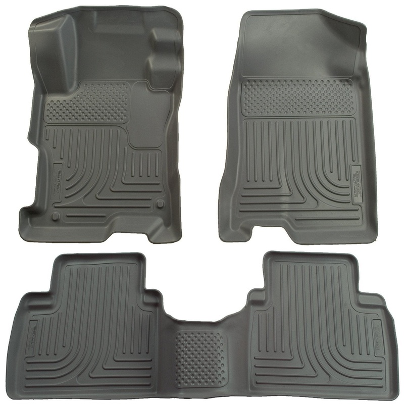 2006-2011 Honda Civic (4DR) WeatherBeater Combo Gray Floor Liners by Husky Liners (98412)