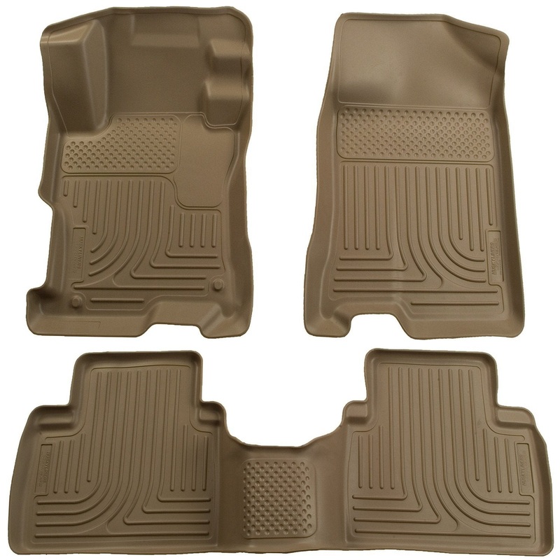 2006-2011 Honda Civic (4DR) WeatherBeater Combo Tan Floor Liners by Husky Liners (98413)