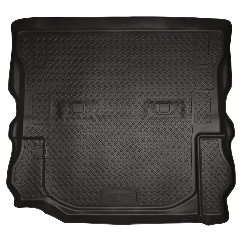 2007-2010 Jeep Wrangler (2 Door) Classic Style Black Rear Cargo Liner by Husky Liners (20541)