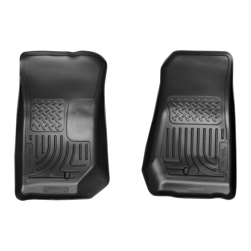 2007-2012 Jeep Wrangler WeatherBeater Black Floor Liners by Husky Liners (18021)