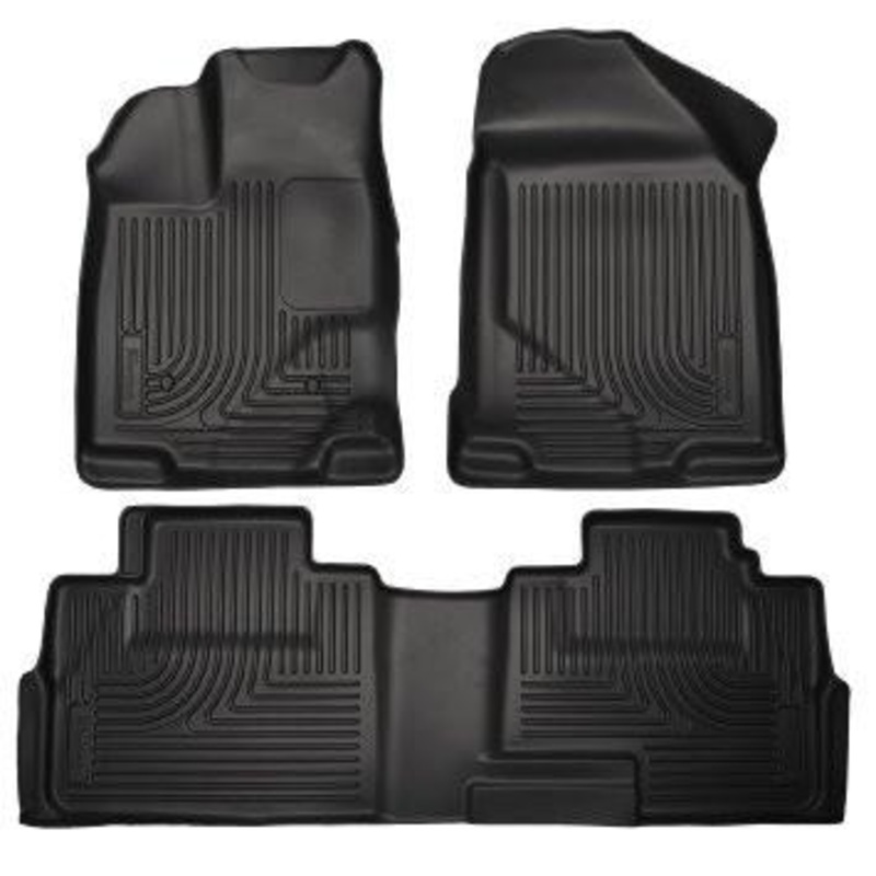 2007-2013 Ford Edge / 07-13 Lincoln MKX Weatherbeater Black Front & 2nd Seat Floor Liners by Husky Liners (99761)