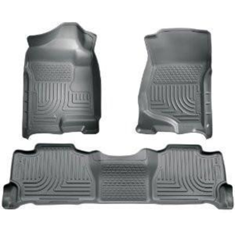 2007-2013 GM Escalade ESV/Avalanche/Suburban WeatherBeater Grey Front/2nd Row Floor Liners by Husky Liners (98262)