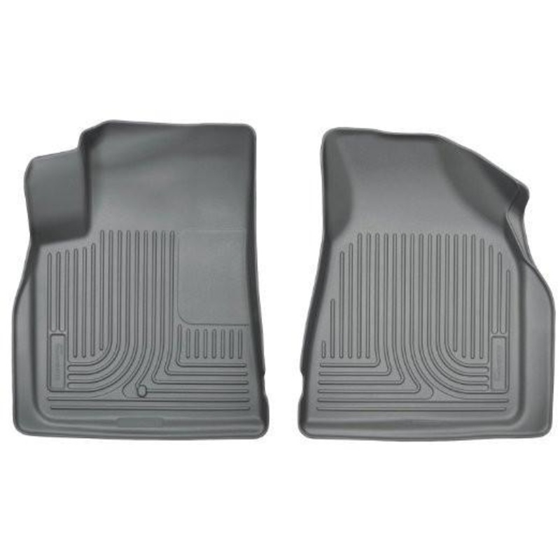 2009-2014 Chevy Traverse/07-14 GMC Acadia Weatherbeater Grey Front Floor Liners by Husky Liners (18212)