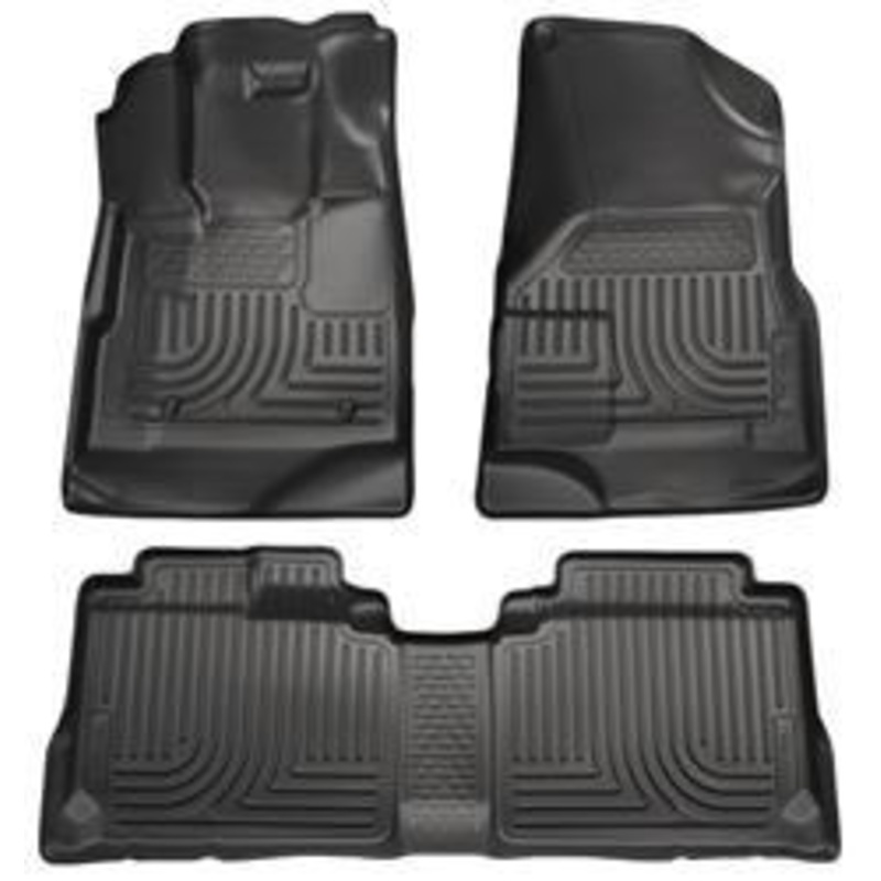 2010-2012 Cadillac SRX WeatherBeater Combo Black Floor Liners (One Piece for 2nd Seat) by Husky Liners (98141)