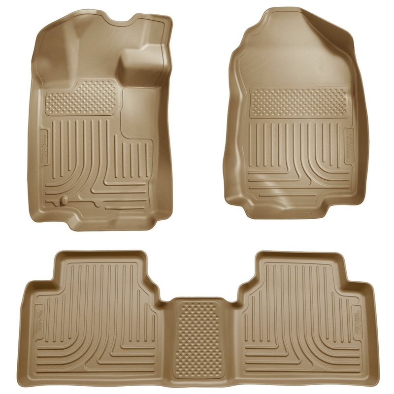 2010-2012 Ford Fusion/Lincoln MKZ (FWD) WeatherBeater Combo Tan Floor Liners by Husky Liners (98363)