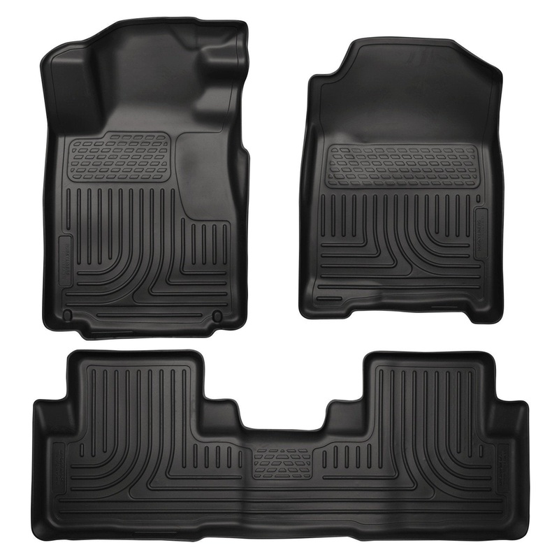 2010-2012 Ford Mustang WeatherBeater Combo Black Floor Liners by Husky Liners (98371)