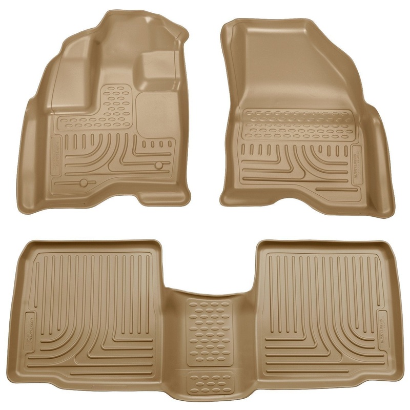 2010-2013 Ford Taurus WeatherBeater Combo Tan Floor Liners by Husky Liners (98703)