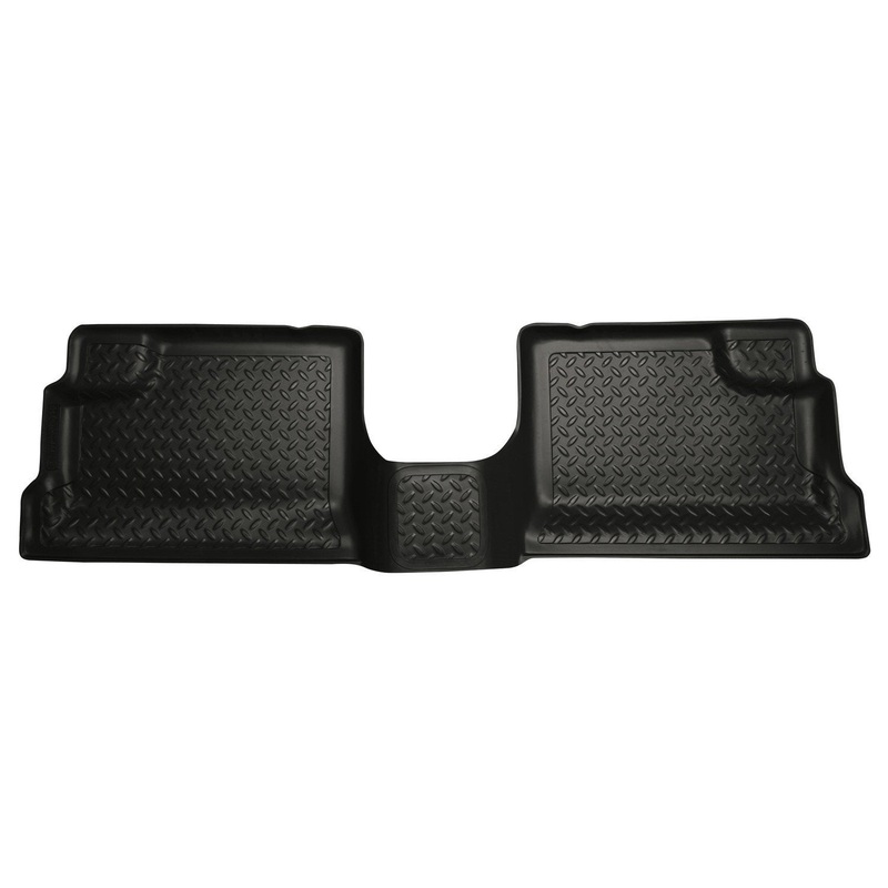 2011-2012 Jeep Wrangler Unlimited (4DR) Classic Style 2nd Row Black Floor Liners by Husky Liners (60551)