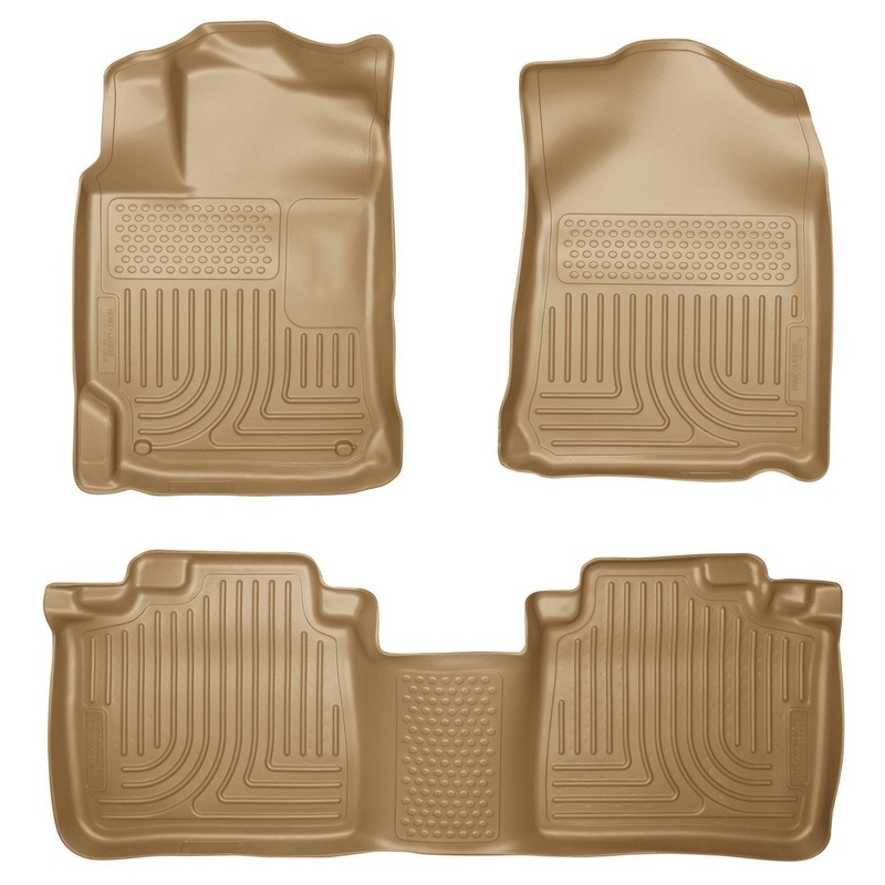 2012 Toyota Camry WeatherBeater Combo Tan Floor Liners by Husky Liners (98903)