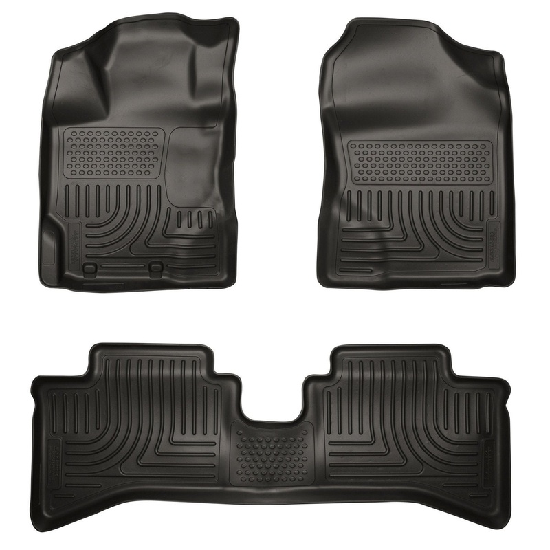 2012 Toyota Prius c WeatherBeater Combo Black Floor Liners by Husky Liners (99501)