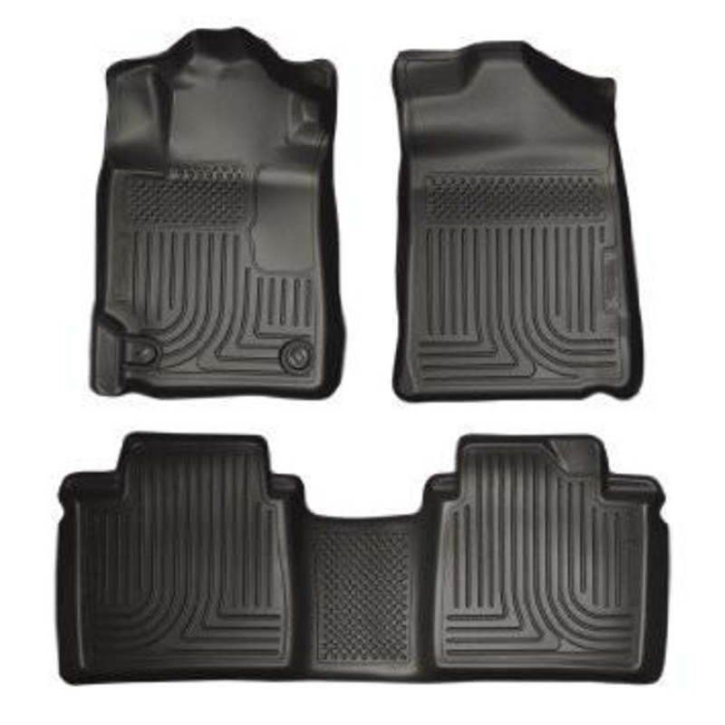 2013-2014 Toyota Avalon Electric/Gas Weatherbeater Black Front & 2nd Seat Floor Liners by Husky Liners (98501)