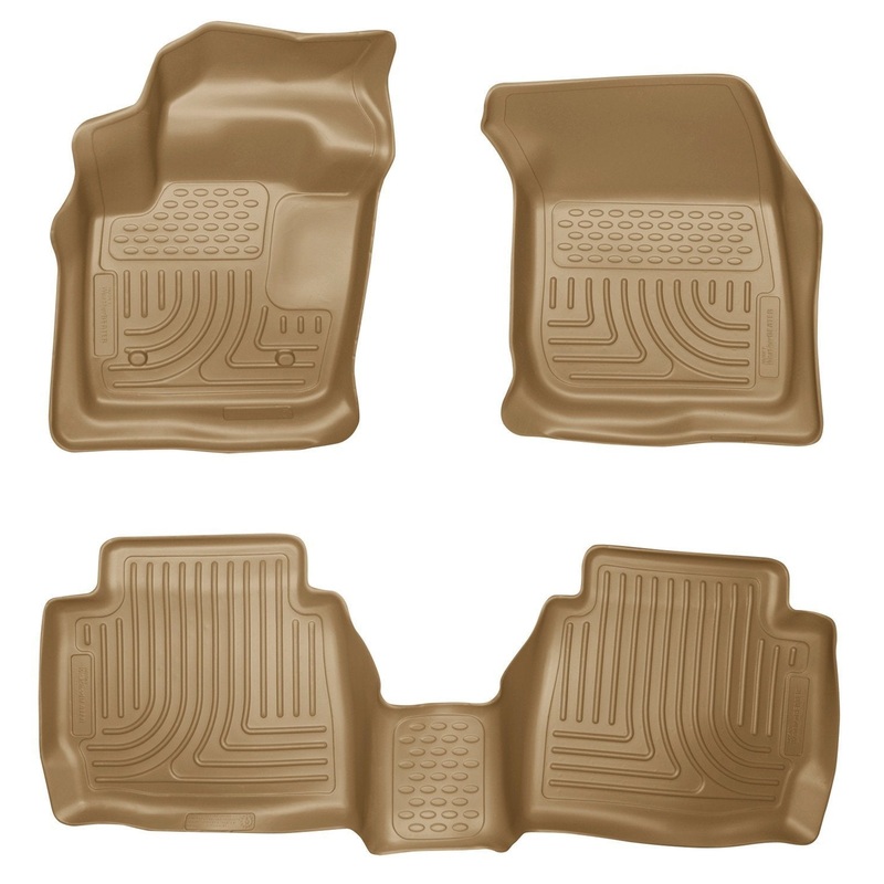 2013 Ford Fusion WeatherBeater Combo Tan Floor Liners by Husky Liners (99753)