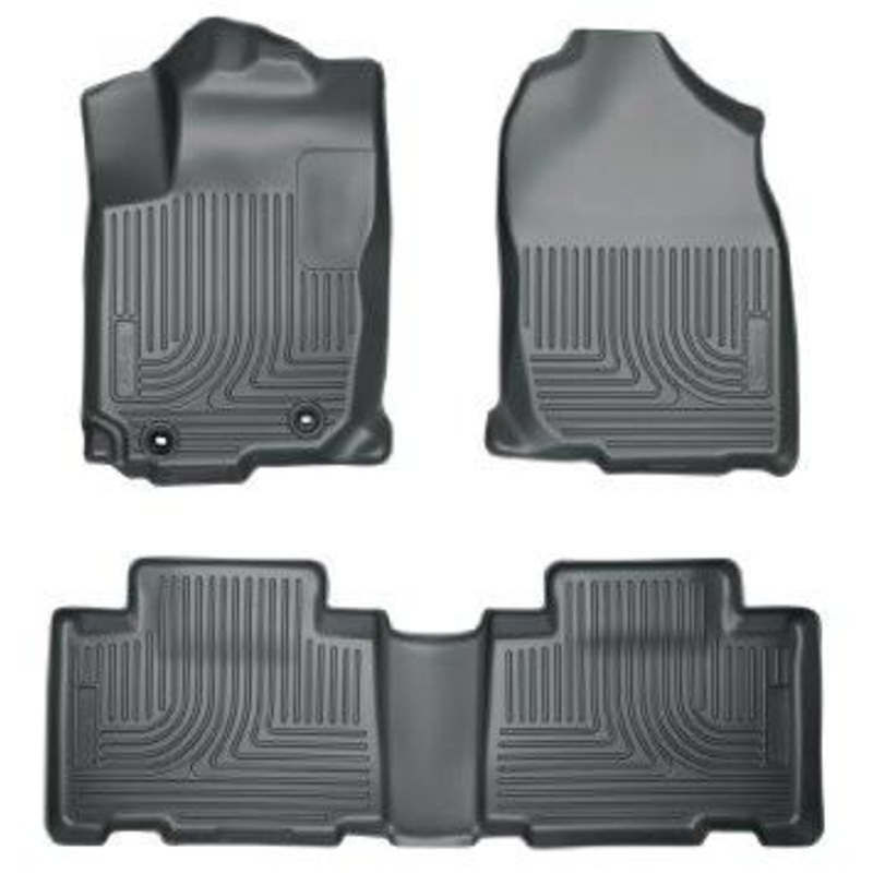 2013 Honda Accord WeatherBeater Tan Front & 2nd Seat Floor Liners (4-Door Sedan Only) by Husky Liners (98483)