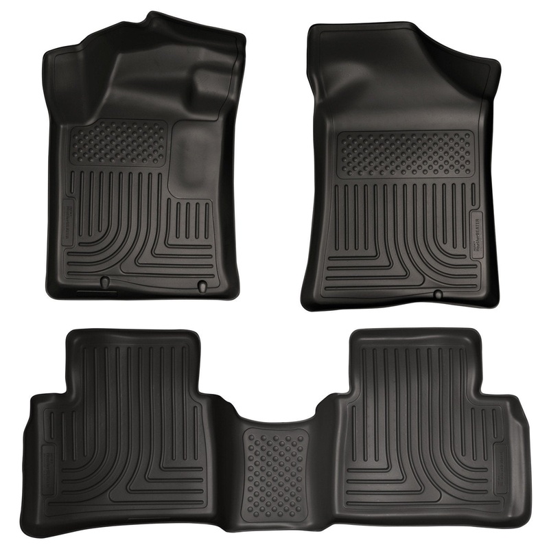 2013 Nissan Altima WeatherBeater Front & 2nd Seat Black Floor Liners by Husky Liners (98641)