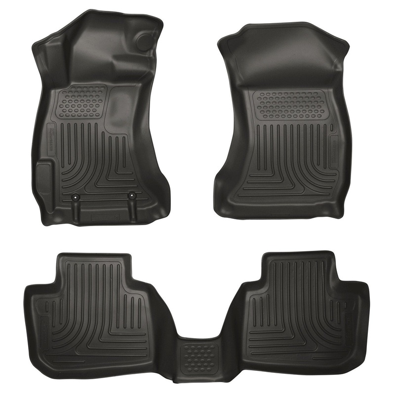 2013 Subaru Legacy/Outback WeatherBeater Front & 2nd Seat Black Floor Liners by Husky Liners (99841)