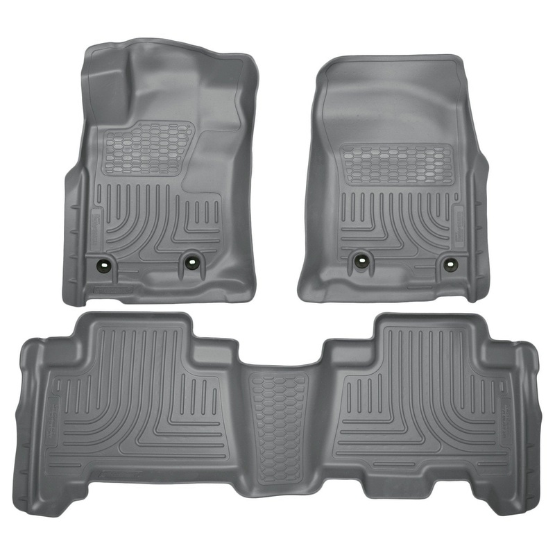 2013 Toyota 4Runner WeatherBeater Grey Front & 2nd Seat Floor Liners by Husky Liners (99572)