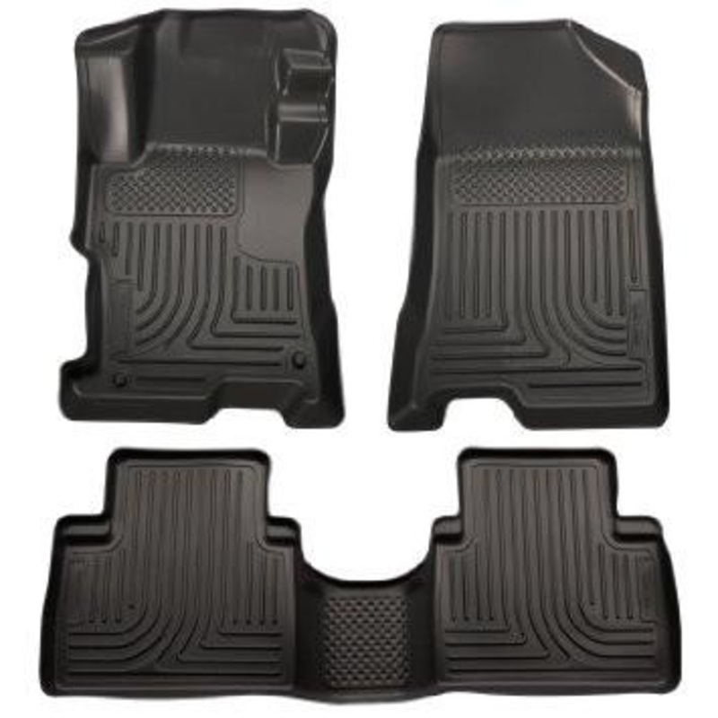 2014 Kia Sorento Weatherbeater Black Front & 2nd Seat Floor Liners by Husky Liners (99871)