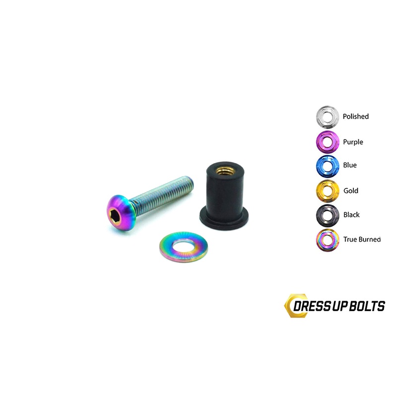 Dress Up Bolts M5 x 25mm Titanium Body Kit Hardware (ACC-008-Ti)