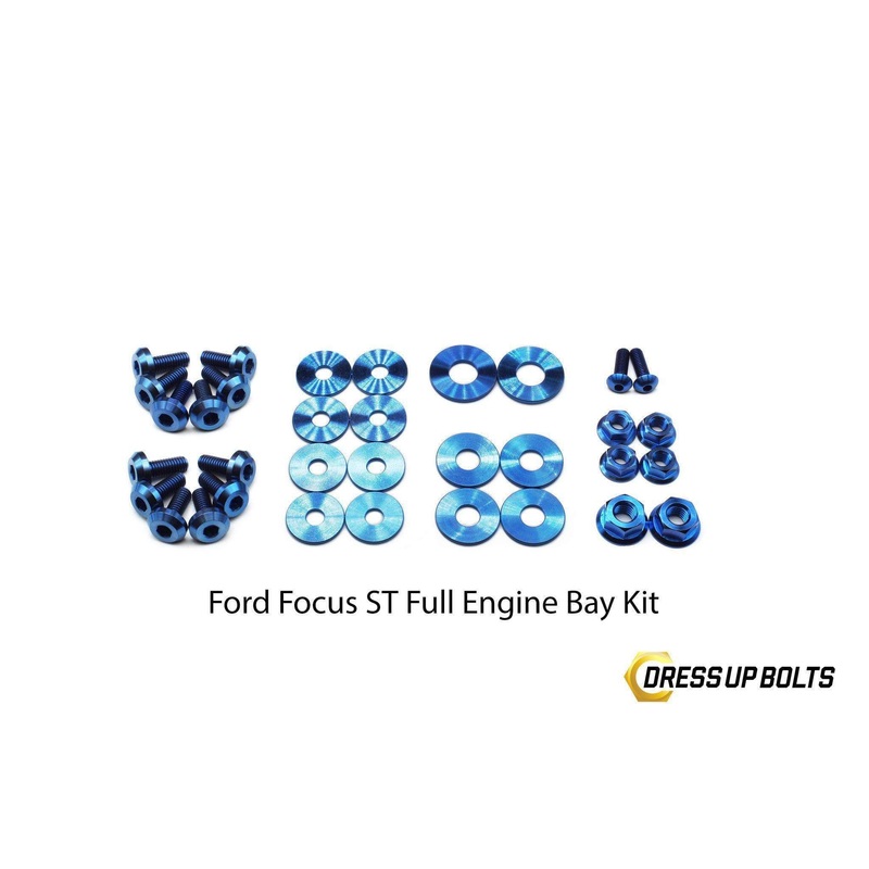 Dress Up Bolts Titanium Dress Up Bolt Engine Bay Kit | 2015-2018 Ford Focus ST (FOR-012-Ti)