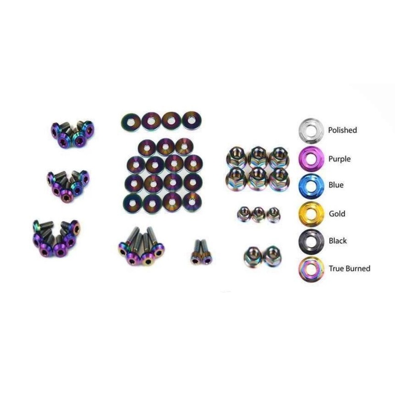 Dress Up Bolts Titanium Dress Up Bolt Engine Bay Kits | 2012-2018 Hyundai Veloster (HYU-005-Ti)