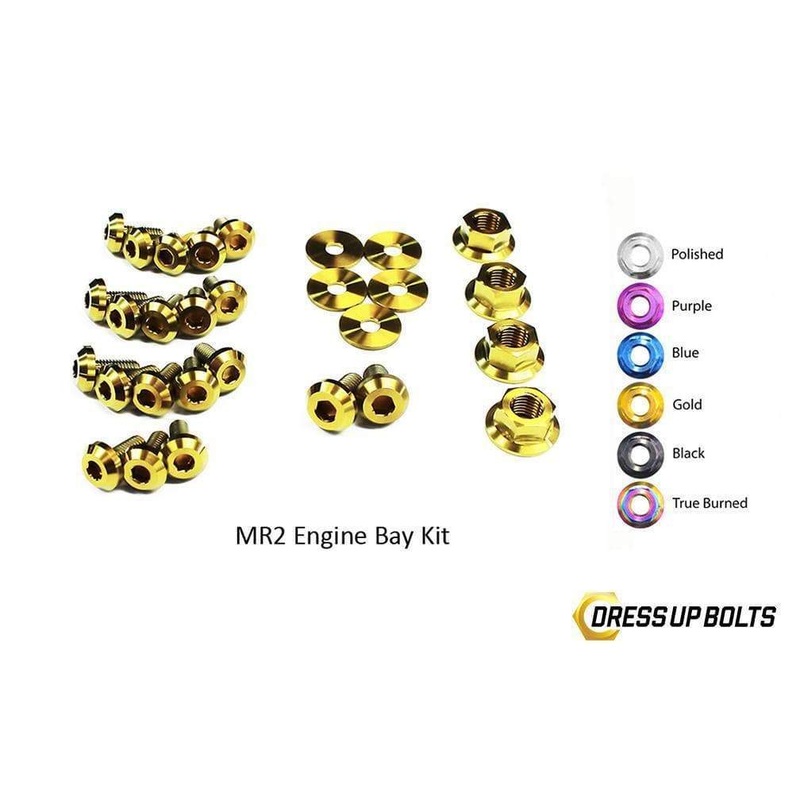 Dress Up Bolts Titanium Engine Bay Kit | 1990-1999 Toyota MR2 W20 (TOY-033-Ti)