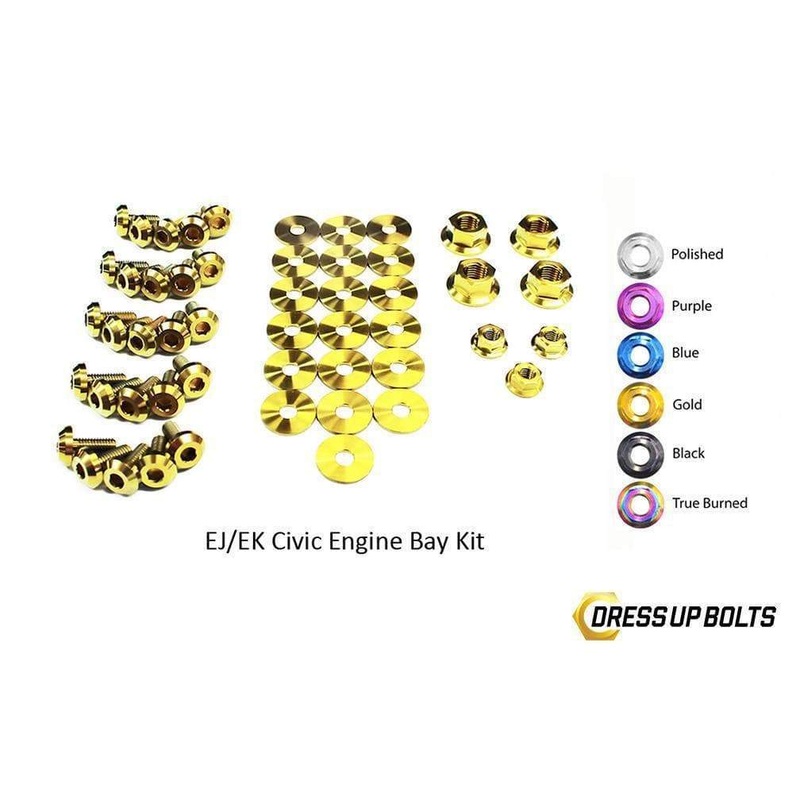 Dress Up Bolts Titanium Engine Bay Kit | 1996-2000 Honda Civic EK/EJ (HON-026-Ti)