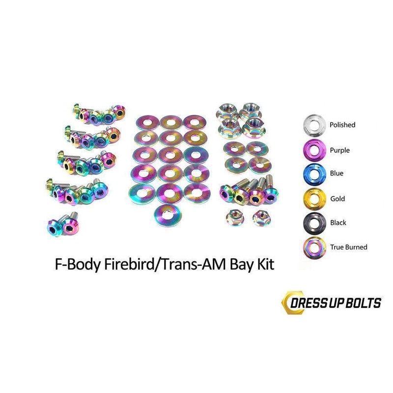 Dress Up Bolts Titanium Engine Bay Kit | 1998-2002 Pontiac Firebird / Trans Am F-Body (PON-001-Ti)