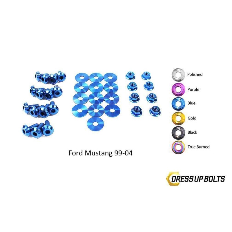 Dress Up Bolts Titanium Engine Bay Kit | 1999-2004 Ford Mustang (FOR-008-Ti)