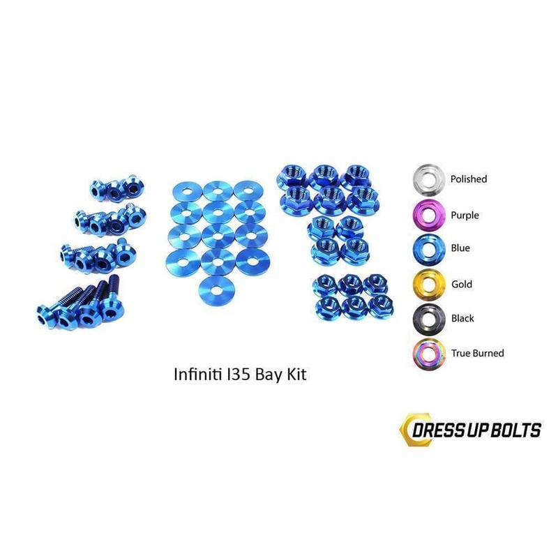 Dress Up Bolts Titanium Engine Bay Kit | 2002-2004 Infiniti I35 (NIS-050-Ti)