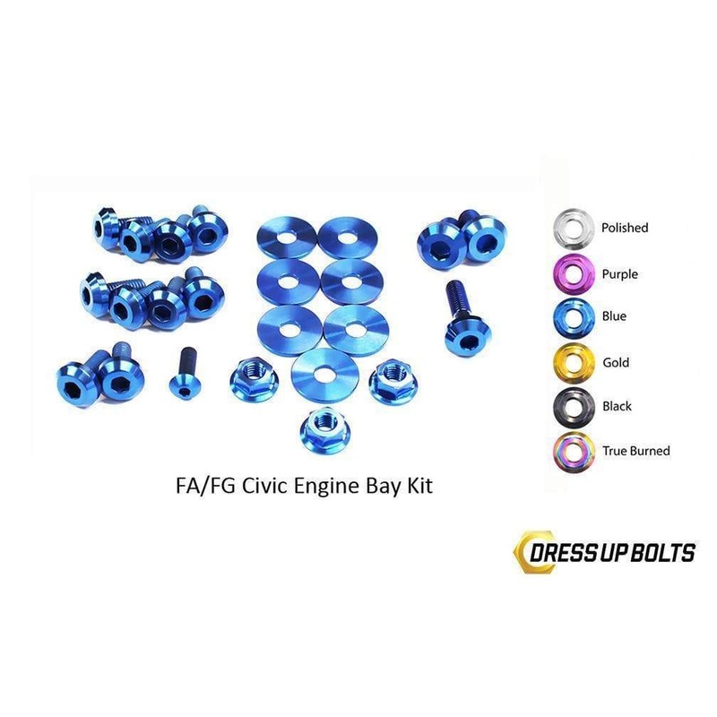 Dress Up Bolts Titanium Engine Bay Kit | 2006-2011 Honda Civic FG/FA (HON-027-Ti)