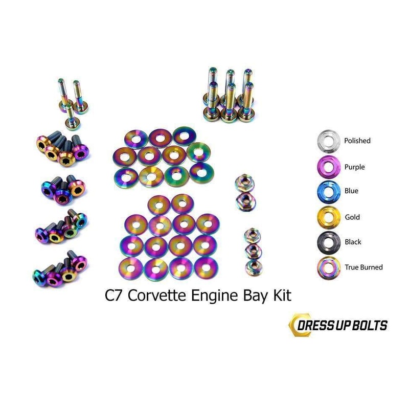 Dress Up Bolts Titanium Engine Bay Kit | 2014-2019 Chevrolet Corvette C7 (CHE-003-Ti)