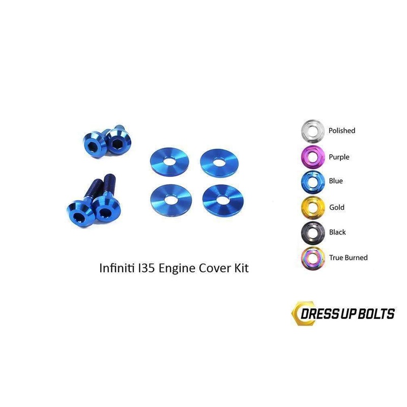 Dress Up Bolts Titanium Engine Cover Kit | 2002-2004 Infiniti I35 VQ35 (NIS-051-Ti)