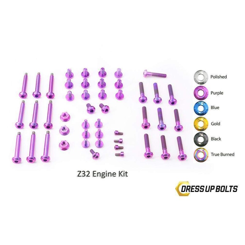 Dress Up Bolts Titanium Engine Kit | 1990-1999 Nissan 300ZX VG30 (NIS-022-Ti)
