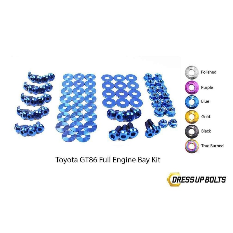 Dress Up Bolts Titanium Full Engine Bay Kit | 2013-2021 Toyota 86 (TOY-034-Ti)
