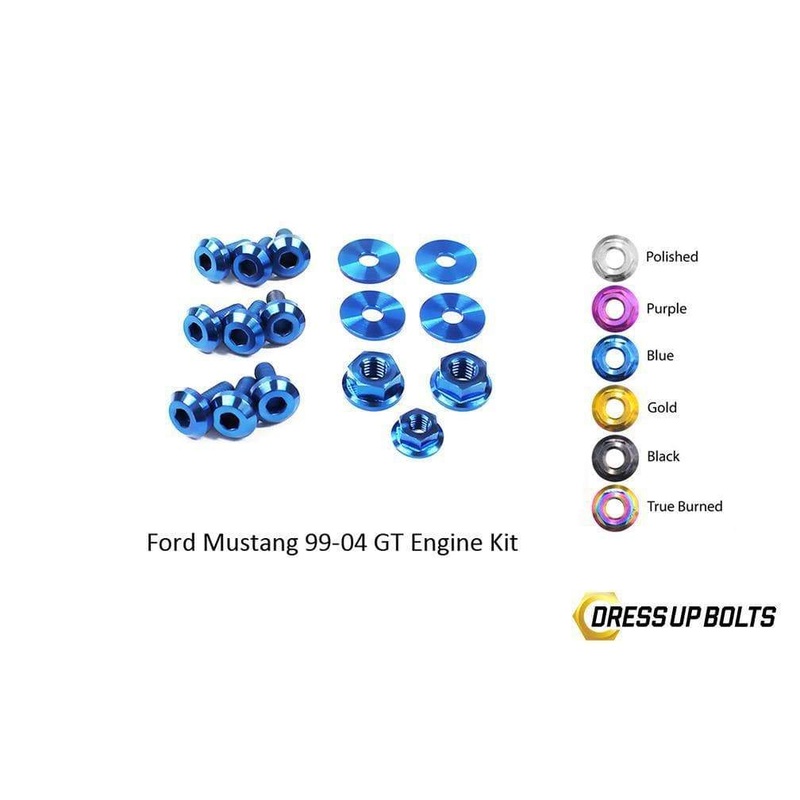 Dress Up Bolts Titanium GT Engine Kit | 1999-2004 Ford Mustang (FOR-009-Ti)