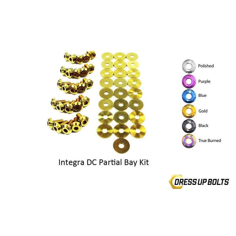 Dress Up Bolts Titanium Partial Engine Bay Kit | 1994-2001 Acura Integra DC (HON-013-Ti)