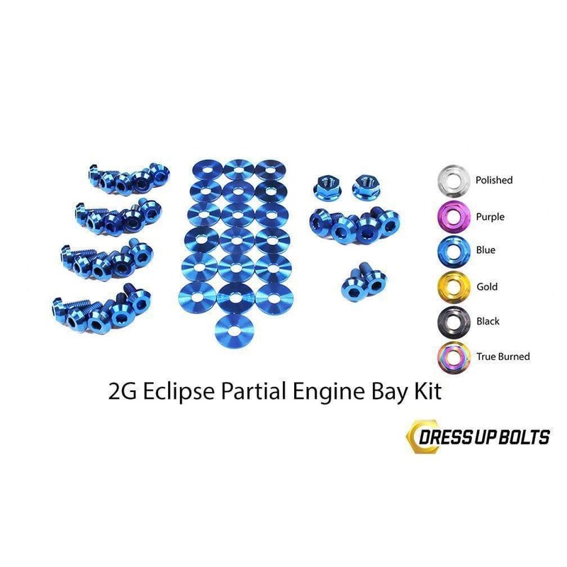 Dress Up Bolts Titanium Partial Engine Bay Kit | 1995-1999 2G DSM (MIT-016-Ti)
