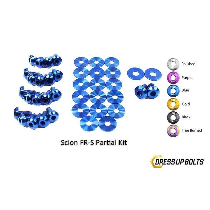 Dress Up Bolts Titanium Partial Engine Bay Kit | 2013-2016 Scion FR-S (TOY-028-Ti)