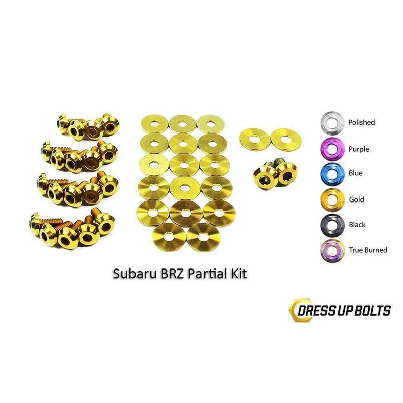 Dress Up Bolts Titanium Partial Engine Bay Kit | 2013-2021 Subaru BRZ (SUB-008-Ti)