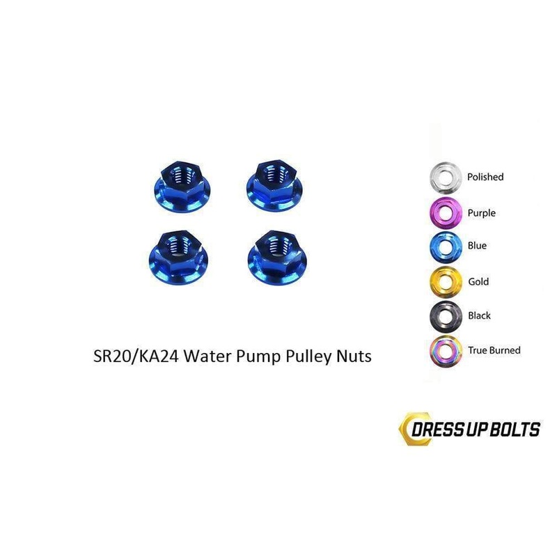 Dress Up Bolts Titanium Water Pump Pulley Kit | Nissan SR20/KA24 (NIS-044-Ti)