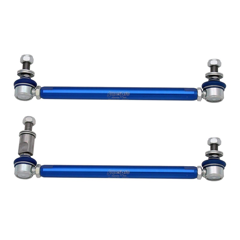 SuperPro Adjustable Front Sway Bar Link Kit | Multiple Audi/VW Fitments (TRC4301)
