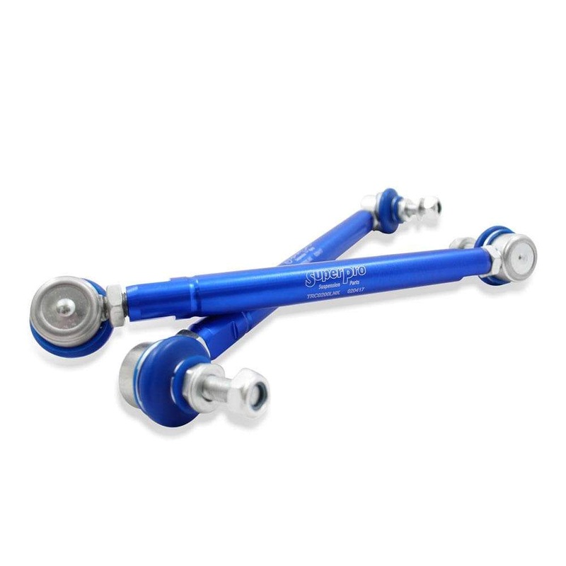 SuperPro Front Sway Bar Link Kit - Heavy Duty Adjustable | Multiple BMW Fitments (TRC10200)