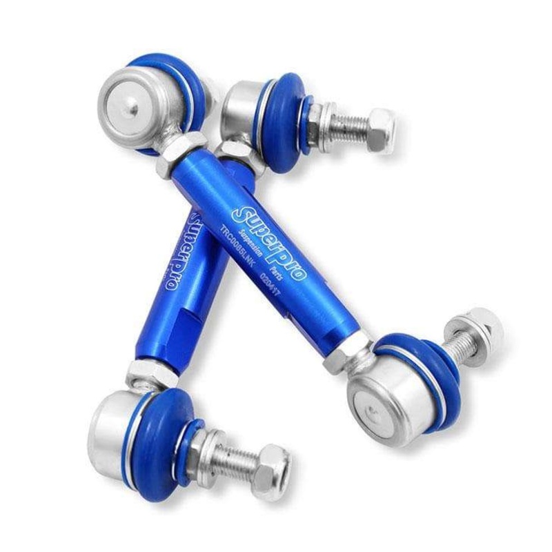 SuperPro Rear Sway Bar Link Kit - Heavy Duty Adjustable | Multiple Fitments (TRC1085)